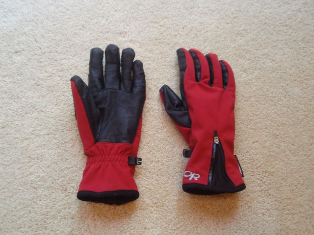 Front and back of gloves